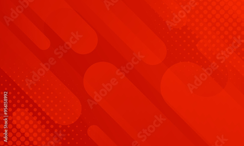 Abstract red gradient dynamic background with halftone, modern wallpapers. Suitable for templates, sale banners, events, business, ads, websites, and pages