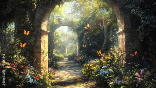 Enchanted Garden Path.