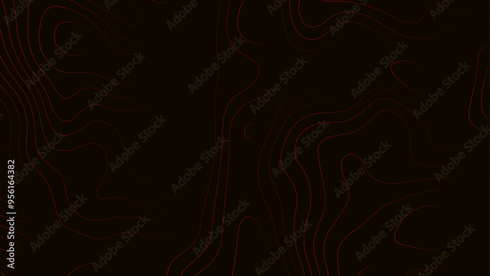 Modern design with black background with topographic wavy. Abstract topographic waves texture banner background Modern design with black background with topographic wavy. Abstract topographic waves texture banner background