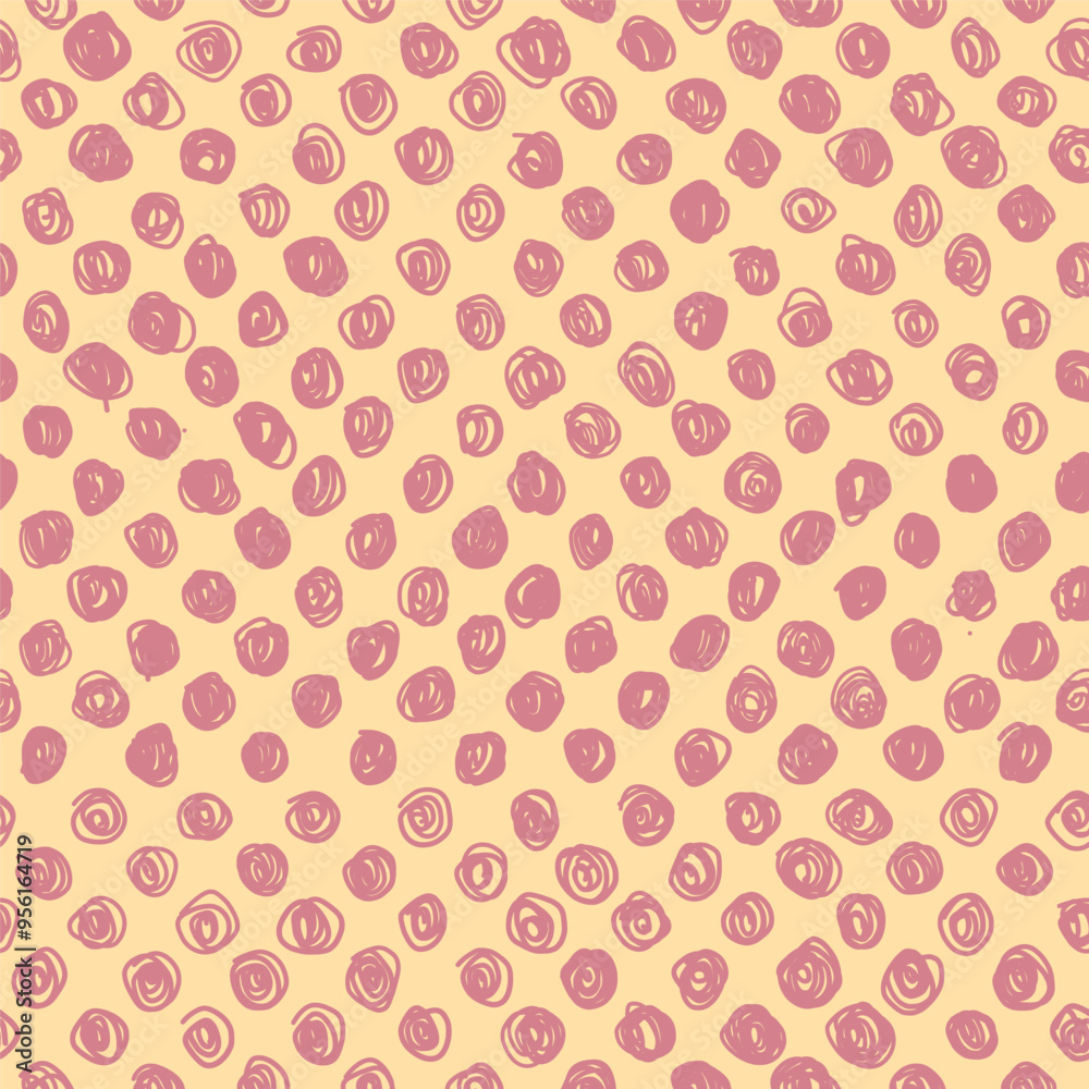 Seamless pattern with round segments of lines forming an uneven circle, like a spiral. Vector illustration Seamless pattern with round segments of lines forming an uneven circle, like a spiral. Vector illustration