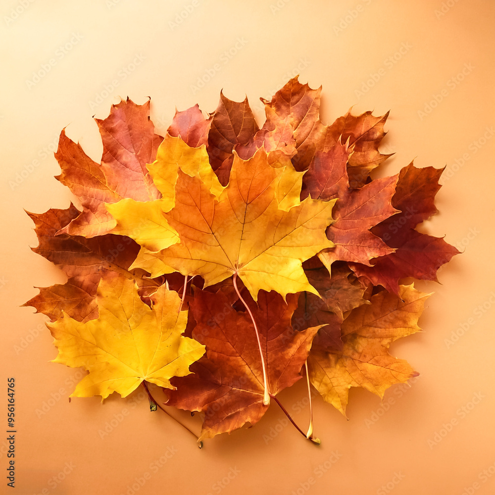 Concept background of Pile Lots of maple leaves Concept background of Pile Lots of maple leaves