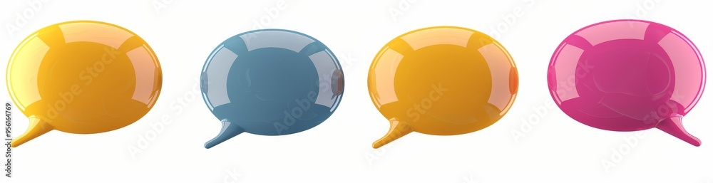 These versatile 3D speech bubble elements are ideal for web design, presentations, social media graphics, and more, adding depth and dimension. These versatile 3D speech bubble elements are ideal for web design, presentations, social media graphics, and more, adding depth and dimension.