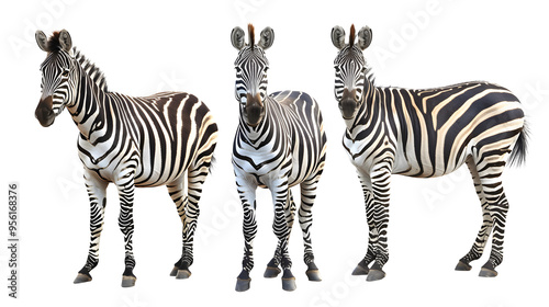 Zebra, transparent picture