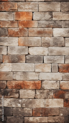 Brick Wall and Concrete Textured Background for Modern Urban Aesthetics