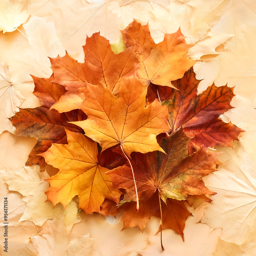 Concept background of Pile Lots of maple leaves Concept background of Pile Lots of maple leaves