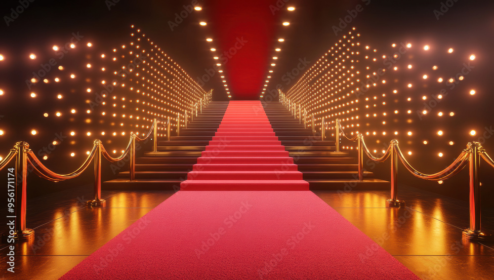 Red Carpet Stairs. Red Carpet Stairs.