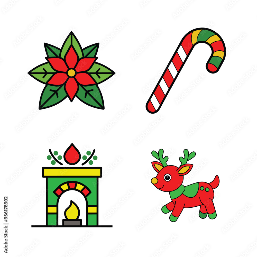 Fototapeta premium christmas cane