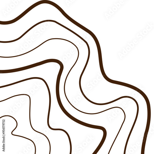 Topography Line Corner
