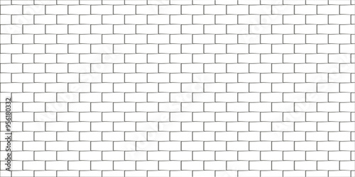 Abstract brick wall texture background. white brick vector illustration  texture of the wall with masonry Bricks laid in rows background.