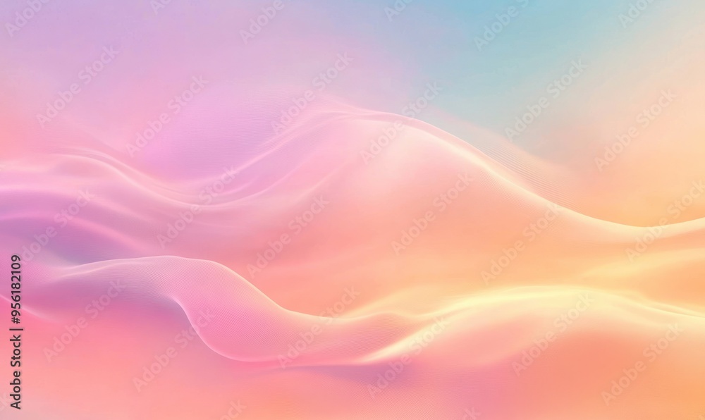 Blurry smooth flow liquid wallpaper with pastel color fluid blurry texture. Soft wavy cloudy curve light gradient mesh. Blurry smooth flow liquid wallpaper with pastel color fluid blurry texture. Soft wavy cloudy curve light gradient mesh.