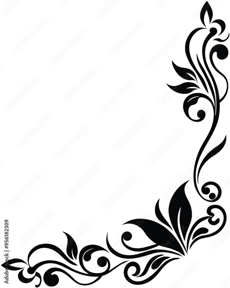 Corner Flower Border Line Art Outline Illustration, Simple and Elegant Floral Design, Isolated on White Background, Perfect for Invitations, Greeting Cards, and Decorative Projects in High-Resolution Corner Flower Border Line Art Outline Illustration, Simple and Elegant Floral Design, Isolated on White Background, Perfect for Invitations, Greeting Cards, and Decorative Projects in High-Resolution