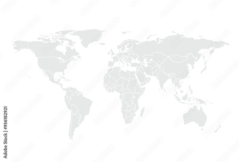 World map.United States, China, Russia, Germany, United Kingdom, Japan, France, India, Brazil, Canada, Italy. Grayscale,isolated on white background World map.United States, China, Russia, Germany, United Kingdom, Japan, France, India, Brazil, Canada, Italy. Grayscale,isolated on white background