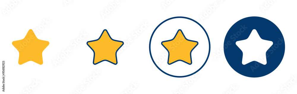 Star Icon vector isolated on white background. Star vector icon. Rating symbol Star Icon vector isolated on white background. Star vector icon. Rating symbol