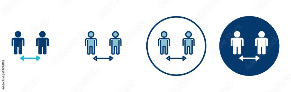 Social distancing icon vector isolated on white background. Keep distance sign. Coronavirus. Social Distancing and Self Quarantine. Social distancing icon vector isolated on white background. Keep distance sign. Coronavirus. Social Distancing and Self Quarantine.