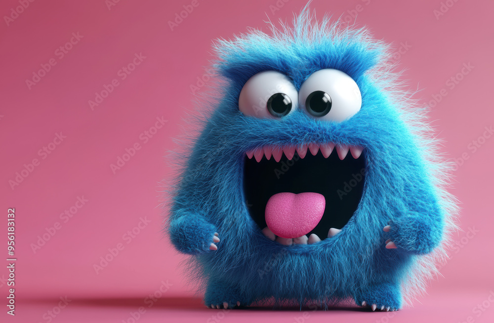 Funny Blue Monster. Funny Blue Monster.