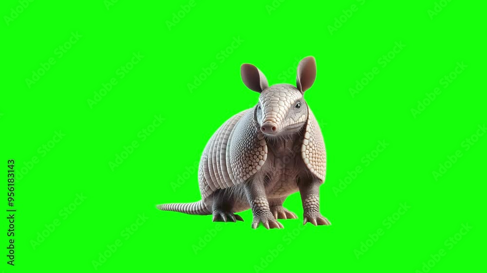 Green Screen Popup of an Armadillo Green Screen Popup of an Armadillo