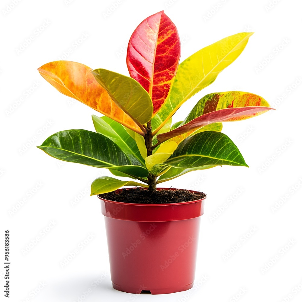 Fototapeta premium Colorful Potted Plant.