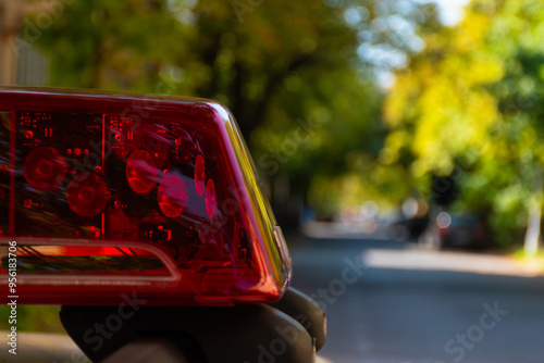 Hungarian police car siren photo