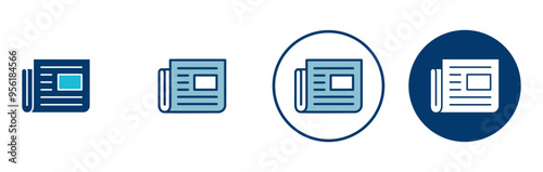 Newspaper icon vector isolated on white background. news paper icon vector