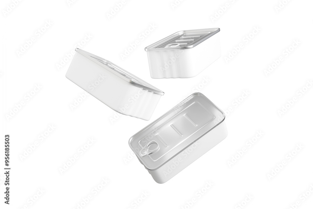 Tin can for food preservation such as sardines mackerel tuna Isolated with transparent shadow Tin can for food preservation such as sardines mackerel tuna Isolated with transparent shadow
