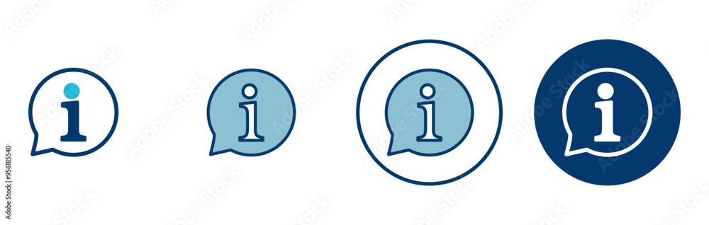 Information icon vector isolated on white background. Info sign. About us Information icon vector isolated on white background. Info sign. About us