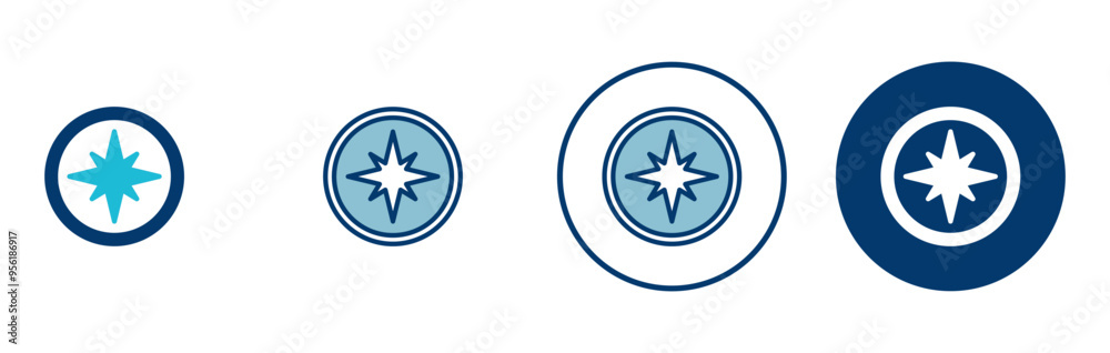 Compass icon vector isolated on white background. Compass vector icon Compass icon vector isolated on white background. Compass vector icon