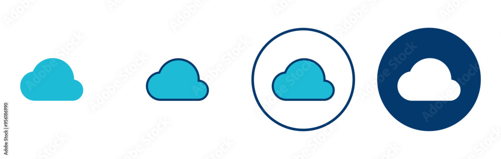 Cloud icon vector isolated on white background. cloud computing icon Cloud icon vector isolated on white background. cloud computing icon