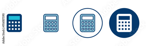 Calculator icon vector isolated on white background. Calculator vector icon. Accounting icon