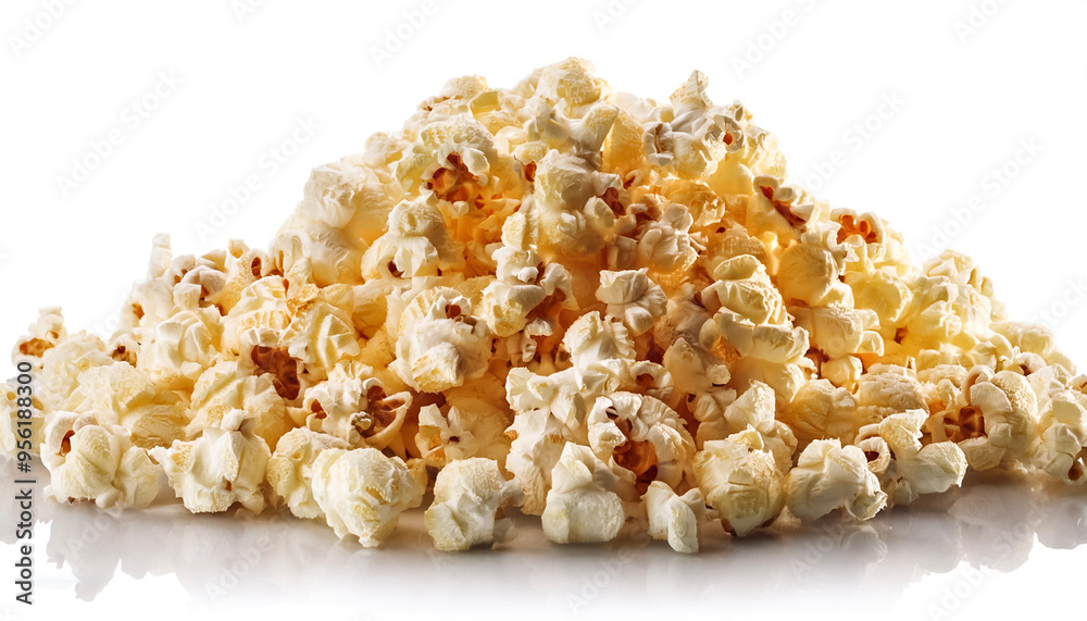 Rich popcorn, isolated on white background Rich popcorn, isolated on white background