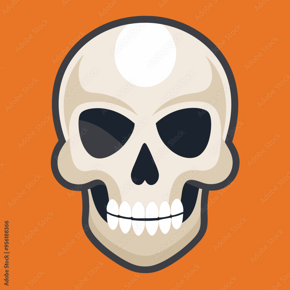 Fototapeta premium vector illustration of skull