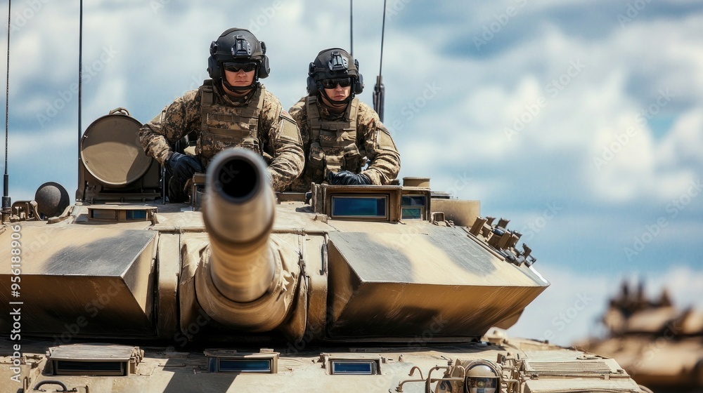 Tank Crew Closeup. Tank Crew Closeup.