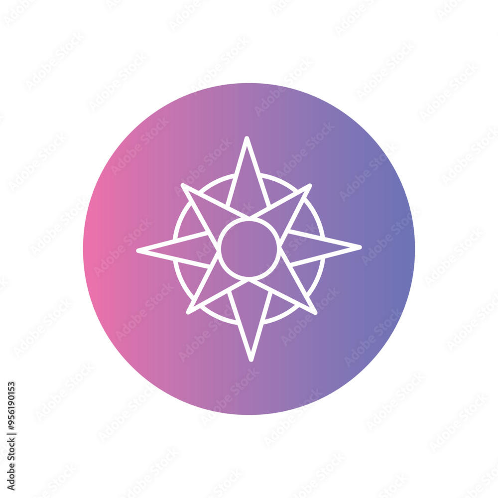 Compass icon vector stock illustration Compass icon vector stock illustration