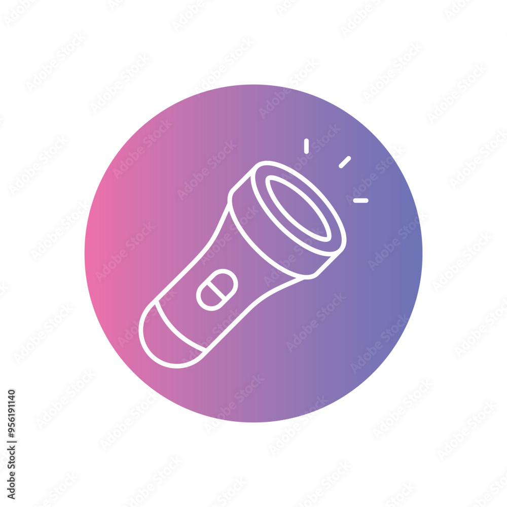 Flashlight icon vector stock illustration Flashlight icon vector stock illustration