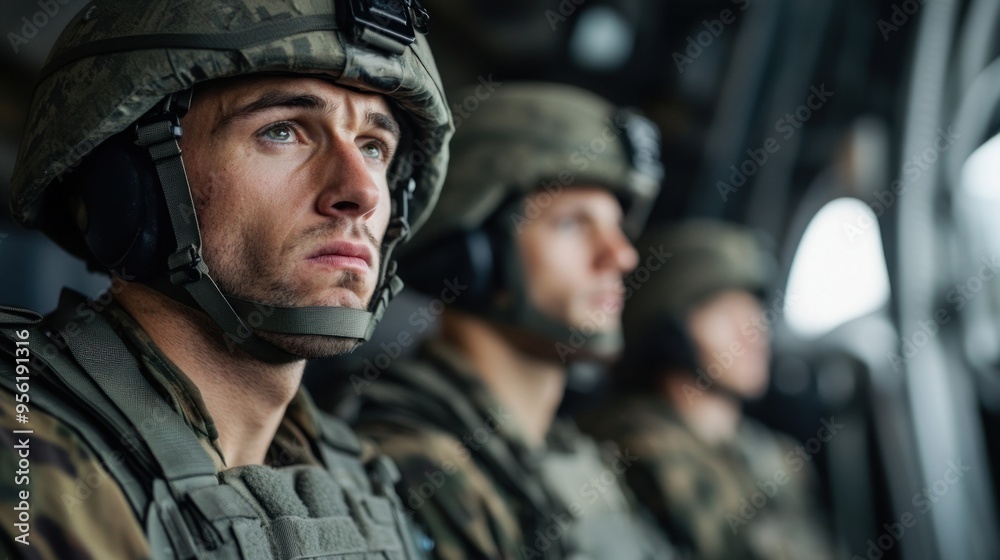 Soldier in Helmet. Soldier in Helmet.