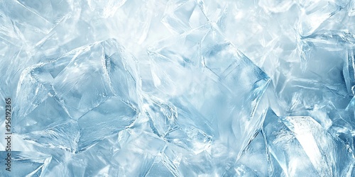 A background featuring a subtle ice shard design with soft, reflective surfaces