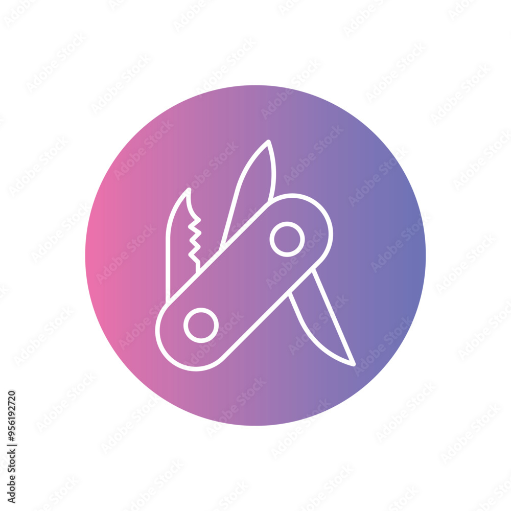 Swiss Army Knife icon vector stock illustration Swiss Army Knife icon vector stock illustration