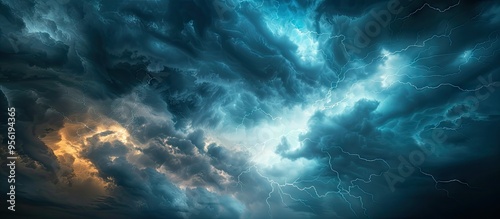 Enhance your design with a striking background of a stormy sky ideal for copy space image