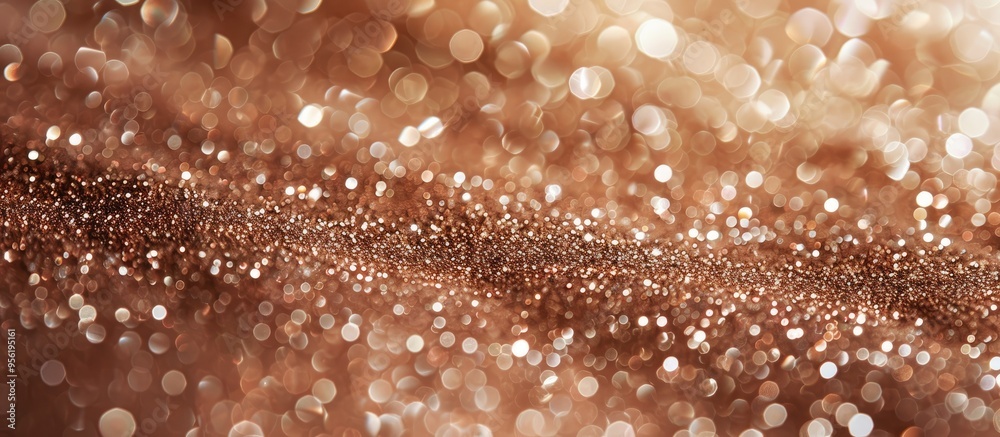 A close up of a sparkly light brown background with copy space image A close up of a sparkly light brown background with copy space image