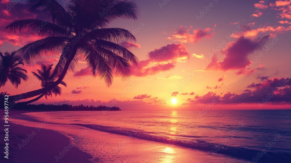 Sunset on a Tropical Beach Sunset on a Tropical Beach
