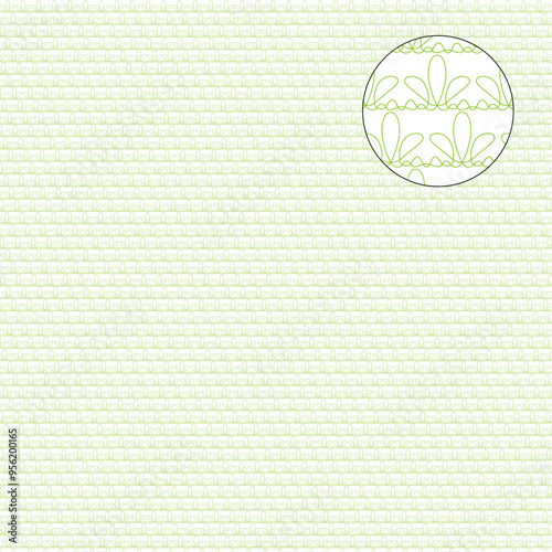 Vector background protective grid with sprouts pattern