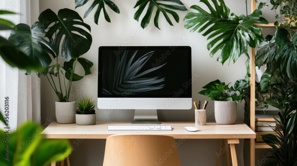 Home Office Decor with Plants Home Office Decor with Plants