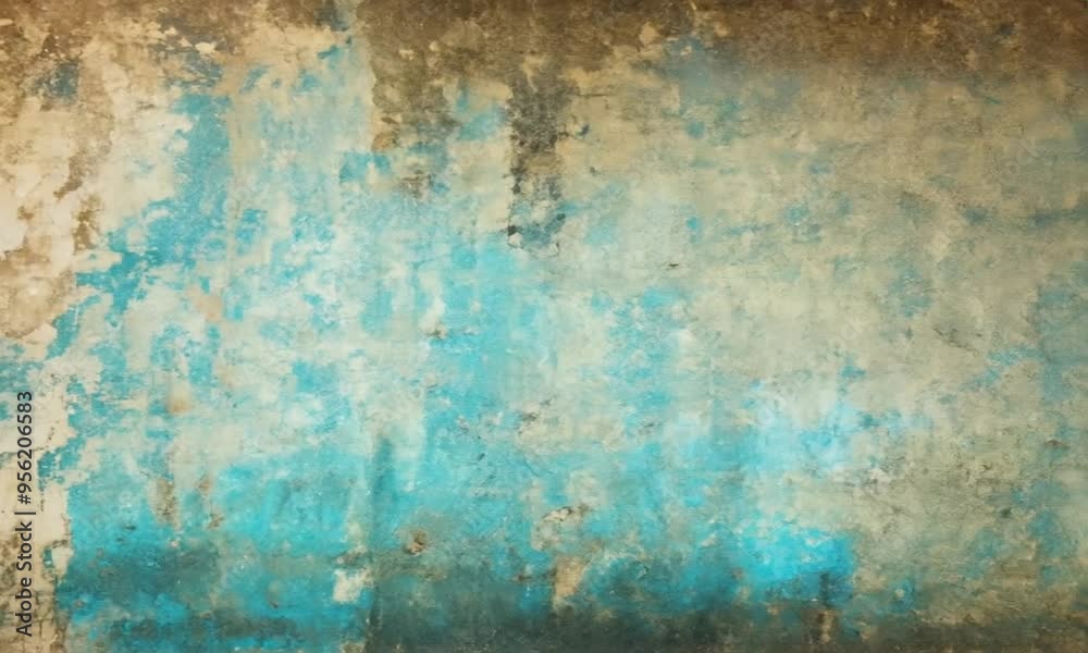 Nostalgia in Blue: Aged Walls Nostalgia in Blue: Aged Walls