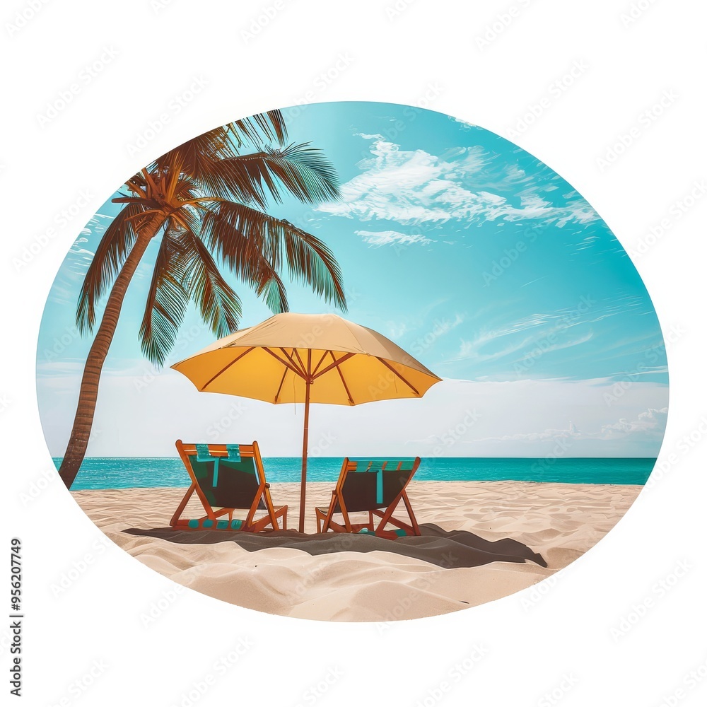 This sharp-focus image brings the summer beach experience to life with its vibrant colors and exceptional clarity. This sharp-focus image brings the summer beach experience to life with its vibrant colors and exceptional clarity.