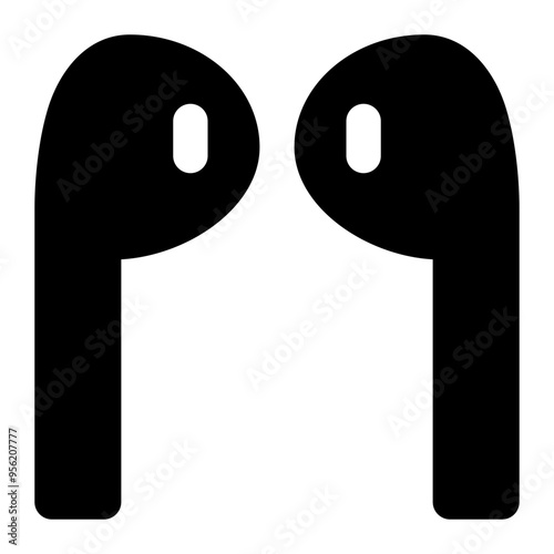 earphone bluetooth, earphone, headphone, bluetooth, media, multimedia solid or glyph icon