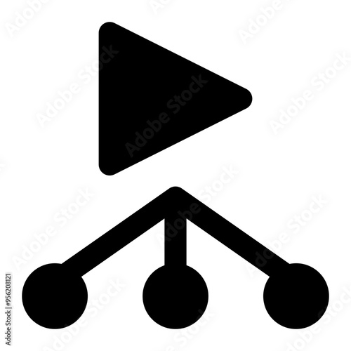 share, video, sharing, media, multimedia solid or glyph icon