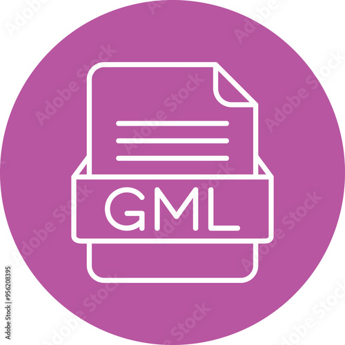 GML File Format Vector Icon Design photo