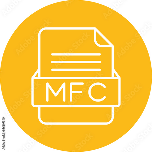 MFC File Format Vector Icon Design