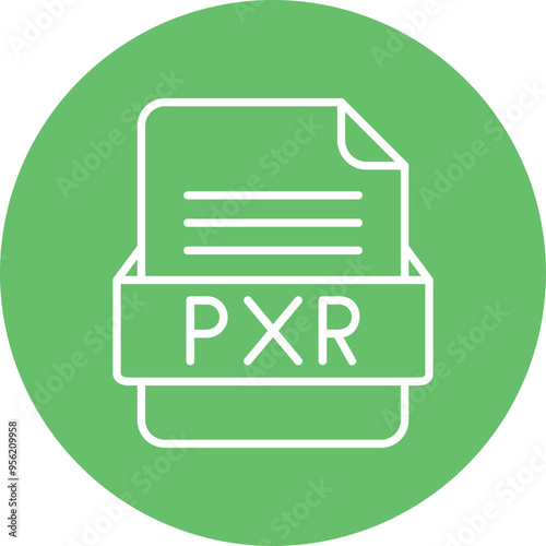 PXR File Format Vector Icon Design photo