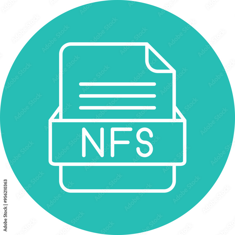NFS File Format Vector Icon Design NFS File Format Vector Icon Design
