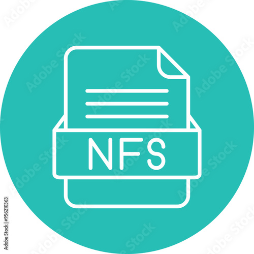 NFS File Format Vector Icon Design